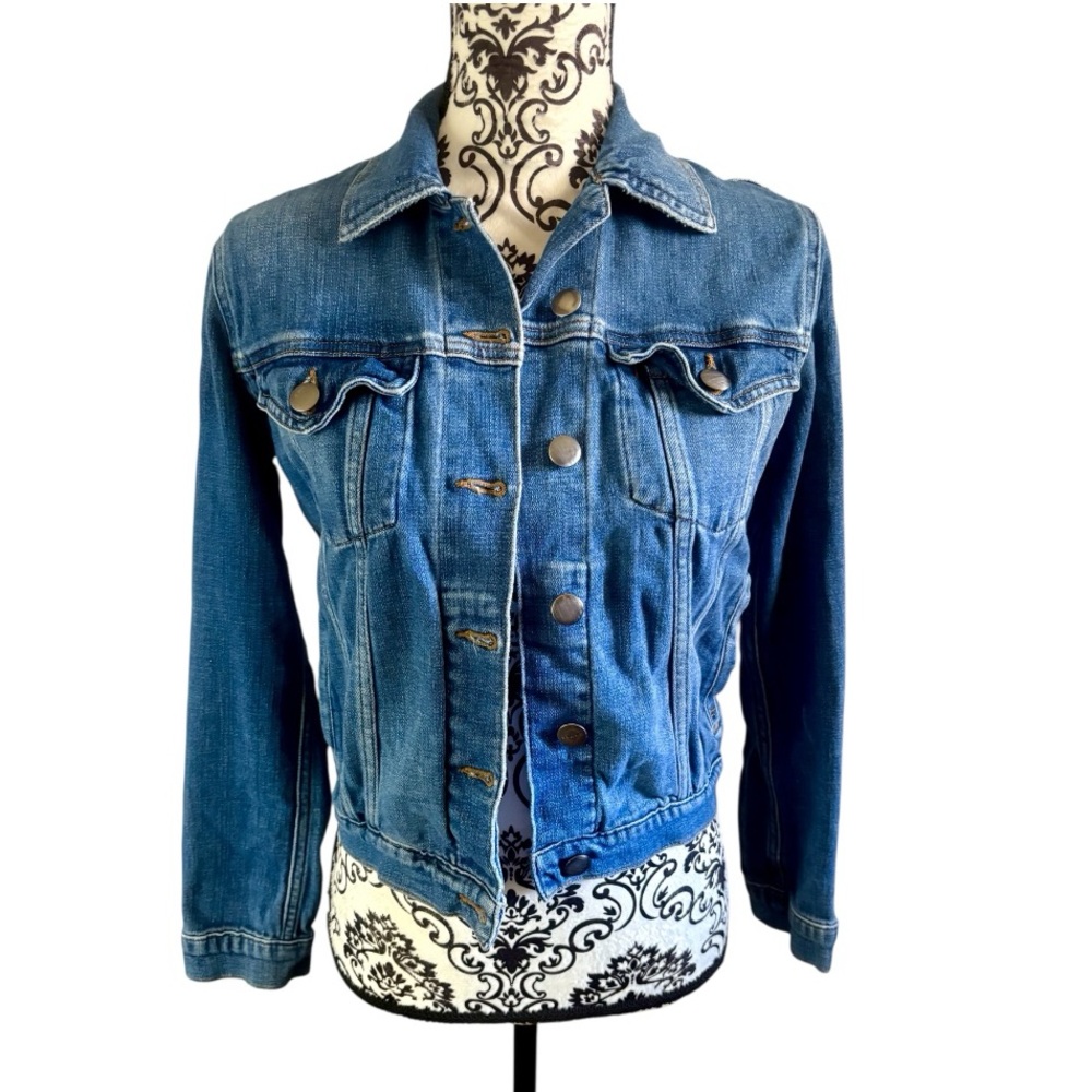 FRAME Le Vintage Denim Blue Jacket - Watham Way - Picture 2 of 12